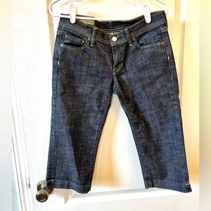 Citizens of Humanity Bardot Capri Jean Shorts lips